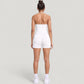 Seamless Active Set with Halter Neck Top and Fitted Shorts