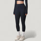 High Waist Full Length Leggings with Side Pockets and Wide Waistband