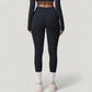High Waist Full Length Leggings with Side Pockets and Wide Waistband