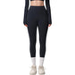 High Waist Full Length Leggings with Side Pockets and Wide Waistband
