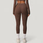 High Waist Full Length Leggings with Side Pockets and Wide Waistband