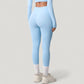 High Waist Full Length Leggings with Side Pockets and Wide Waistband