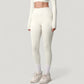 High Waist Full Length Leggings with Side Pockets and Wide Waistband