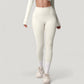 High Waist Full Length Leggings with Side Pockets and Wide Waistband