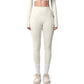 High Waist Full Length Leggings with Side Pockets and Wide Waistband