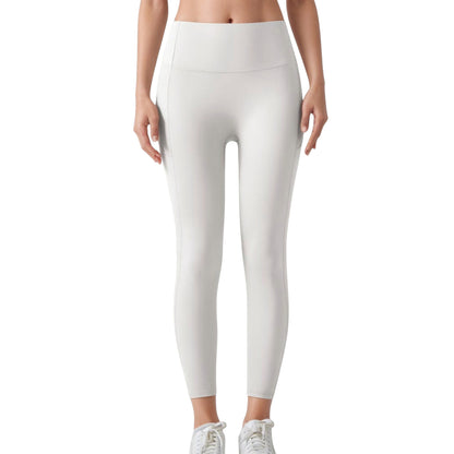 High Waist Leggings with Side Pockets and Seamless Fitted Design for Active and Casual Wear