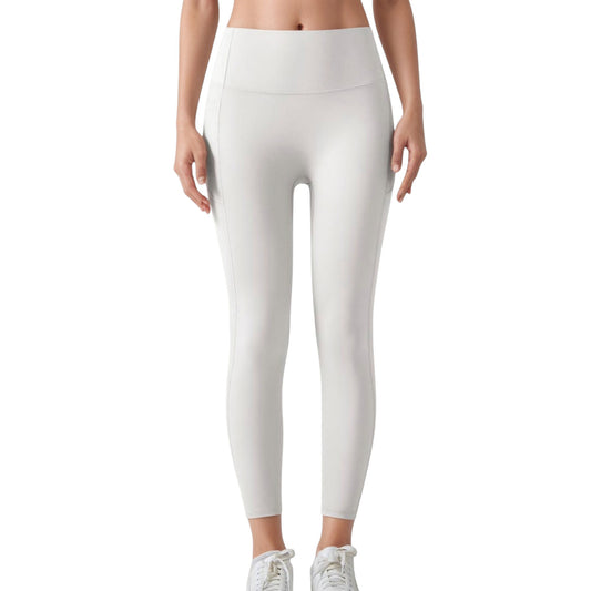 High Waist Leggings with Side Pockets and Seamless Fitted Design for Active and Casual Wear