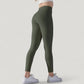 High Waist Seamless Full Length Leggings with Wide Waistband