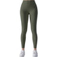 High Waist Seamless Full Length Leggings with Wide Waistband