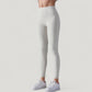 High Waist Seamless Full Length Leggings with Wide Waistband