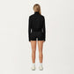 Cropped Zip Closure Vest with Stand Collar and Fitted Hem