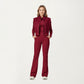 Cropped Zip Closure Vest with Stand Collar and Fitted Hem