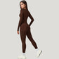 Long Sleeve Crew Neck Activewear Top with Streamlined Fit and Lightweight Stretch Performance Fabric