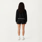 Long Sleeve Crew Neck Pullover Sweatshirt with Contrast Trim Ribbed Hem and Relaxed Fit
