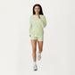 Long Sleeve Crew Neck Pullover Sweatshirt with Contrast Trim Ribbed Hem and Relaxed Fit