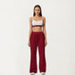 Wide Leg High Waist Drawstring Pants with Relaxed Fit and Soft Stretch Fabric