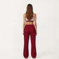 Wide Leg High Waist Drawstring Pants with Relaxed Fit and Soft Stretch Fabric