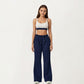 Wide Leg High Waist Drawstring Pants with Relaxed Fit and Soft Stretch Fabric