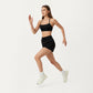 High Waist Drawstring Athletic Shorts with Soft Stretch Fabric and Side Pockets