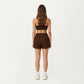 High Waist Drawstring Athletic Shorts with Soft Stretch Fabric and Side Pockets