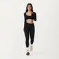 High Waist Seamless Athletic Leggings with Stretch Fit and Contoured Design