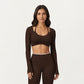 High Waist Seamless Athletic Leggings with Stretch Fit and Contoured Design