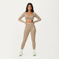 High Waist Seamless Athletic Leggings with Stretch Fit and Contoured Design