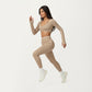 High Waist Seamless Athletic Leggings with Stretch Fit and Contoured Design