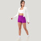Long Sleeve Zip Front Activewear Jacket with Streamlined Fit and Lightweight Performance Fabric