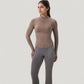 Long Sleeve Half-Zip Slim Fit Active Jacket with Thumbhole Cuffs and Mock Neck