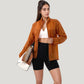 Lightweight Full Zip Sun Protection Jacket with Long Sleeves and High Neck