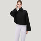 Zip Up Lightweight Active Jacket with Stand Collar and Relaxed Fit