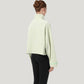 Zip Up Lightweight Active Jacket with Stand Collar and Relaxed Fit