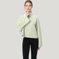 Zip Up Lightweight Active Jacket with Stand Collar and Relaxed Fit