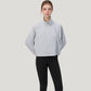 Zip Up Lightweight Active Jacket with Stand Collar and Relaxed Fit
