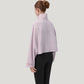 Zip Up Lightweight Active Jacket with Stand Collar and Relaxed Fit