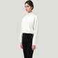 Long Sleeve Half Zip Pullover Top with Mock Neck and Kangaroo Pocket