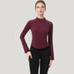 Long Sleeve Active Top with Half Zip Front and Slim Fit Design