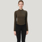 Long Sleeve Active Top with Half Zip Front and Slim Fit Design