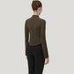 Long Sleeve Active Top with Half Zip Front and Slim Fit Design