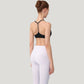 Scoop Neck Sports Bra with Thin Adjustable Straps and Smooth Seamless Design