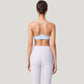 Scoop Neck Sports Bra with Thin Adjustable Straps and Smooth Seamless Design