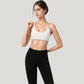 Scoop Neck Sports Bra with Thin Adjustable Straps and Smooth Seamless Design