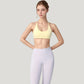Scoop Neck Sports Bra with Thin Adjustable Straps and Smooth Seamless Design