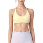 Scoop Neck Sports Bra with Thin Adjustable Straps and Smooth Seamless Design