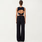 Square Neck Cropped Active Tank Top with Wide Straps and Fitted Stretch Design