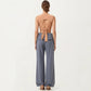 Square Neck Cropped Active Tank Top with Wide Straps and Fitted Stretch Design