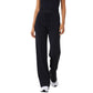 High Waist Flare Leg Pants with Foldover Waistband and Stretch Performance Fabric