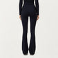 High Waist Wide Leg Pants with Drawstring Tie and Soft Stretch Fabric