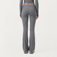 High Waist Wide Leg Pants with Drawstring Tie and Soft Stretch Fabric